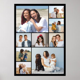 Erstellen Sie Ihre eigene 9-Foto-Collage Poster
