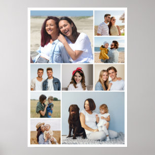 Erstellen Sie Ihre eigene 9-Foto-Collage Poster
