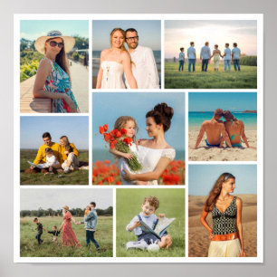 Erstellen Sie Ihre eigene 9-Foto-Collage Poster