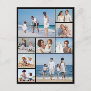 Erstellen Sie Ihre eigene 9-Foto-Collage Postkarte