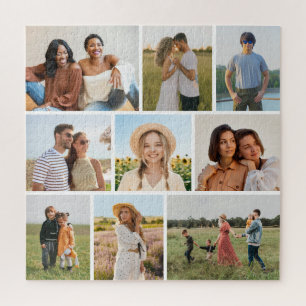 Erstellen Sie Ihre eigene 9-Foto-Collage Puzzle