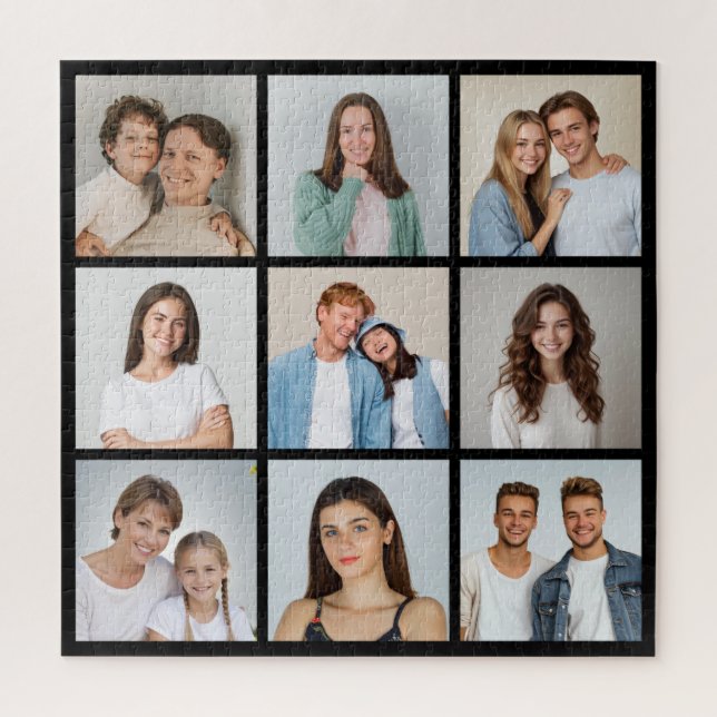 Erstellen Sie Ihre eigene 9-Foto-Collage Puzzle (Vertikal)