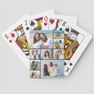 Erstellen Sie Ihre eigene 9-Foto-Collage Spielkarten