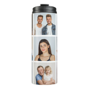 Erstellen Sie Ihre eigene 9-Foto-Collage Thermosbecher