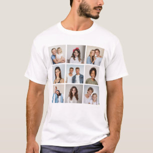 Erstellen Sie Ihre eigene 9-Foto-Collage Unisex T-Shirt