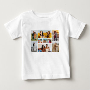Erstellen Sie Ihre eigene 9 FotoCollage Baby T-shirt