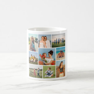 Erstellen Sie Ihre eigene 9 FotoCollage Kaffeetasse