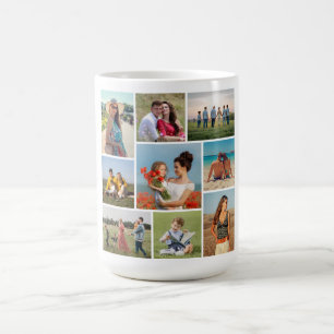 Erstellen Sie Ihre eigene 9 FotoCollage Kaffeetasse