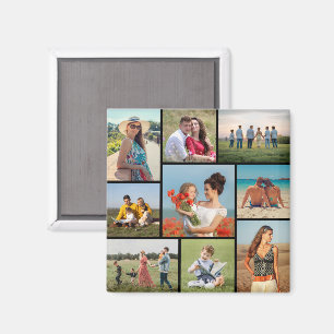 Erstellen Sie Ihre eigene 9 FotoCollage Magnet