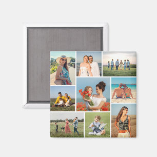 Erstellen Sie Ihre eigene 9 FotoCollage Magnet