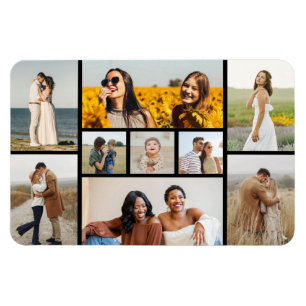 Erstellen Sie Ihre eigene 9 FotoCollage Magnet
