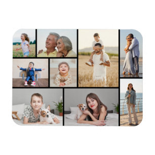 Erstellen Sie Ihre eigene 9 FotoCollage Magnet
