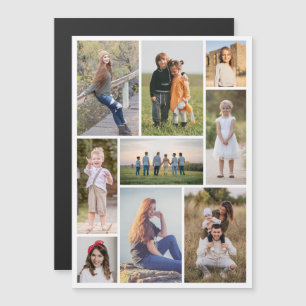 Erstellen Sie Ihre eigene 9 Fotocollage Magnetkart Magnetkarte