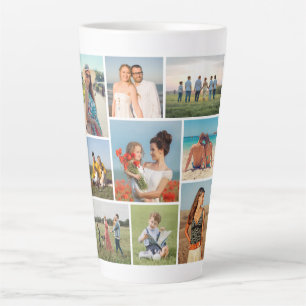 Erstellen Sie Ihre eigene 9 FotoCollage Milchtasse
