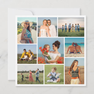 Erstellen Sie Ihre eigene 9 FotoCollage Mitteilungskarte