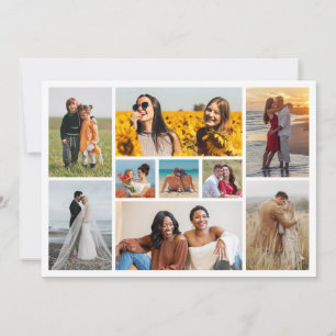 Erstellen Sie Ihre eigene 9 FotoCollage Mitteilungskarte
