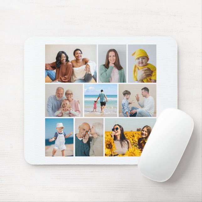 Erstellen Sie Ihre eigene 9 FotoCollage Mousepad (Mit Mouse)