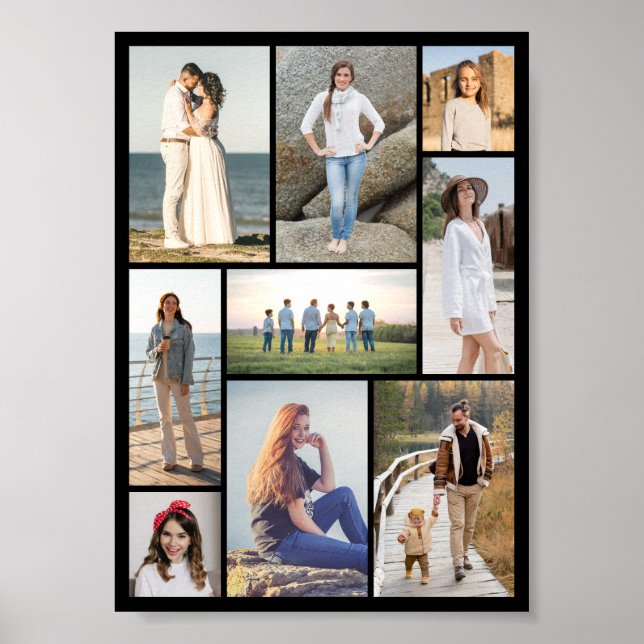 Erstellen Sie Ihre eigene 9 FotoCollage Poster (Vorne)