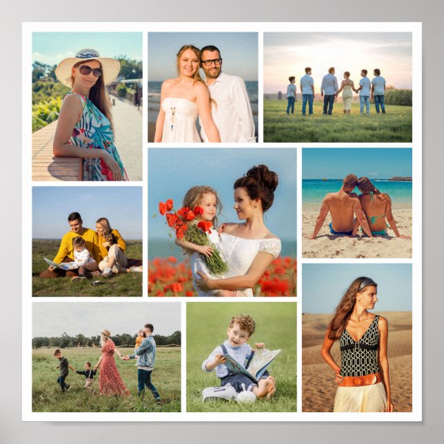 Erstellen Sie Ihre eigene 9 FotoCollage Poster (Vorne)