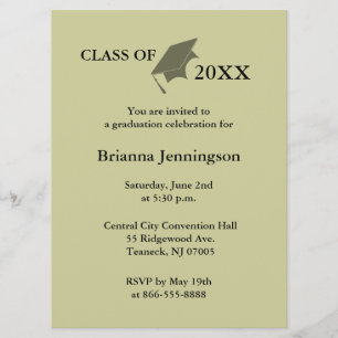 Erstellen Sie Ihre eigene Abschluss-Einladung 4 Einladung