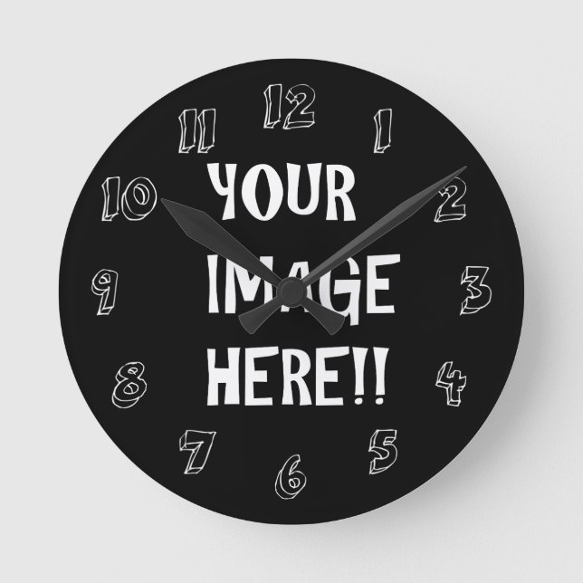 Erstellen Sie Ihre eigene Acryl-Runde (Medium)-Uhr Runde Wanduhr (Vorderseite)