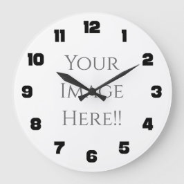 Erstellen Sie Ihre eigene AcryliPrint®HD-Großuhr Große Wanduhr