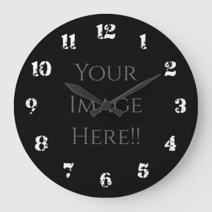 Erstellen Sie Ihre eigene AcryliPrint®HD-Großuhr Große Wanduhr
