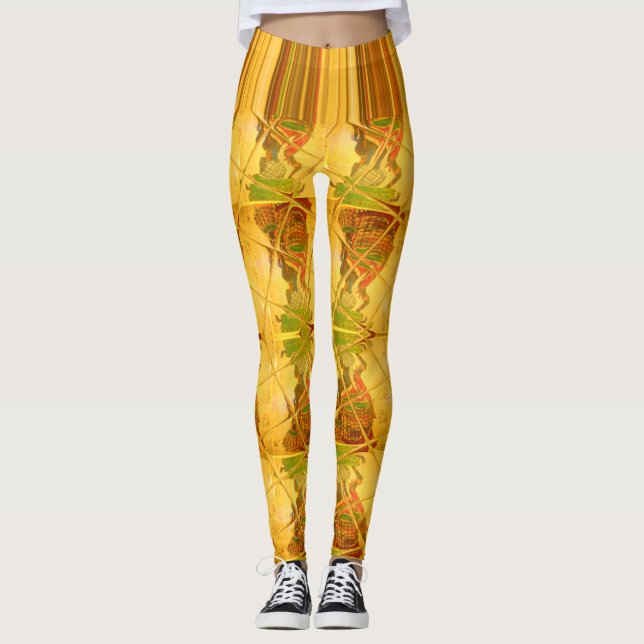 Erstellen Sie Ihre eigene afrikanische Kleidungsmu Leggings (Vorderseite)