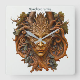 Erstellen Sie Ihre eigene Ahorntrocknung Quadratische Wanduhr