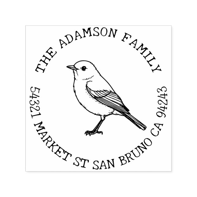 Erstellen Sie Ihre eigene amerikanische Robin Name Permastempel (Design)