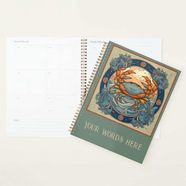Erstellen Sie Ihre eigene Art Nouveau Cancer Zodia Planer (Anzeige)