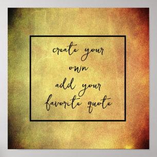 Erstellen Sie Ihre eigene bedrängte Textur hinzufü Poster