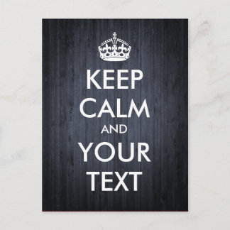 Erstellen Sie Ihre eigene "Behalt Calm & Carry On" Postkarte