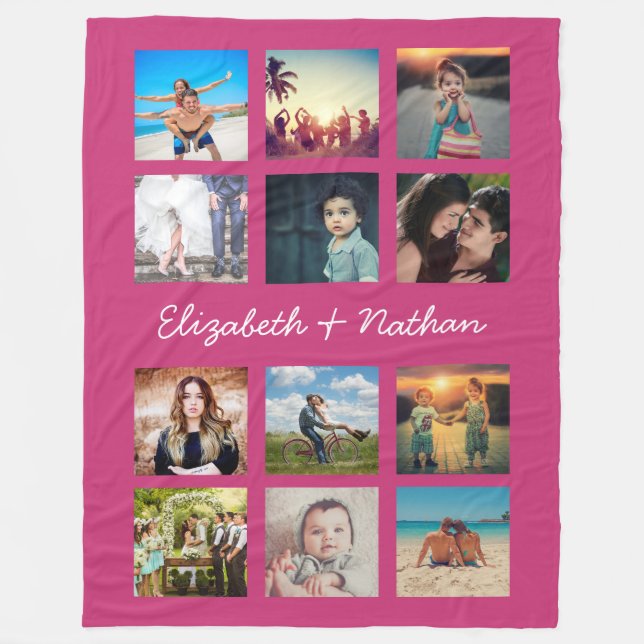 Erstellen Sie Ihre eigene benutzerdefinierte 12-Fo Fleecedecke (Vorderseite)