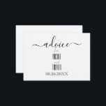 Erstellen Sie Ihre eigene benutzerdefinierte Kalli<br><div class="desc">Erstellen Sie Ihre eigene Custom Calligraphy Advice Card Besuchen Sie unseren Shop für mehr Koordinierung der Hochzeit und besondere Veranstaltungen Vorräte,  Dekoration und Favoriten!</div>