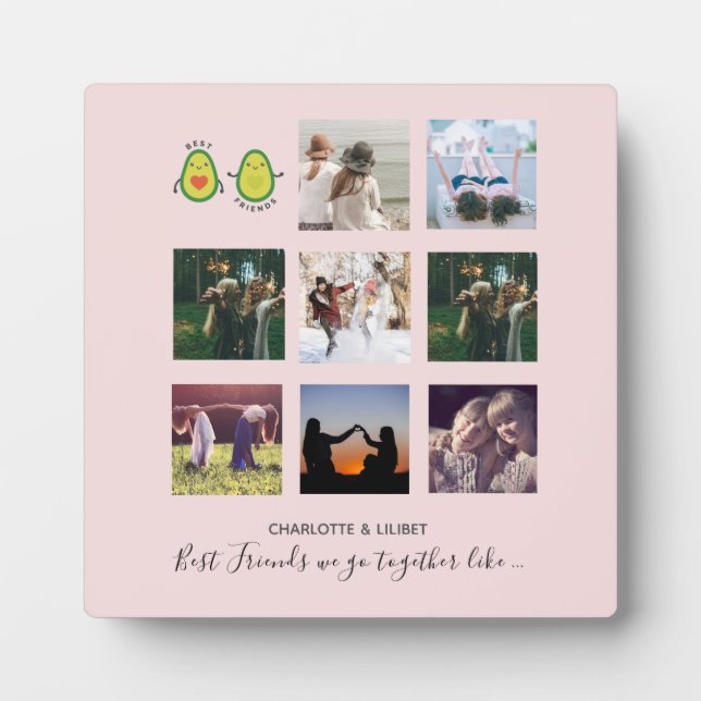 Erstellen Sie Ihre eigene BESTE FREUNDIN Foto Coll Fotoplatte (Vorderseite)