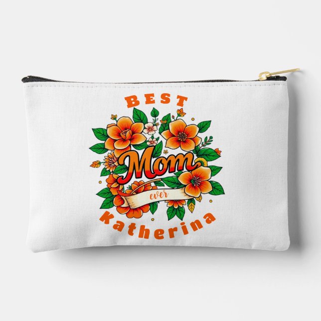 Erstellen Sie Ihre eigene beste Mama je Zubehörtasche (Rückseite)