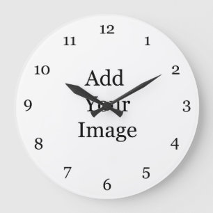 Erstellen Sie Ihre eigene Bildwandhr. Große Wanduhr