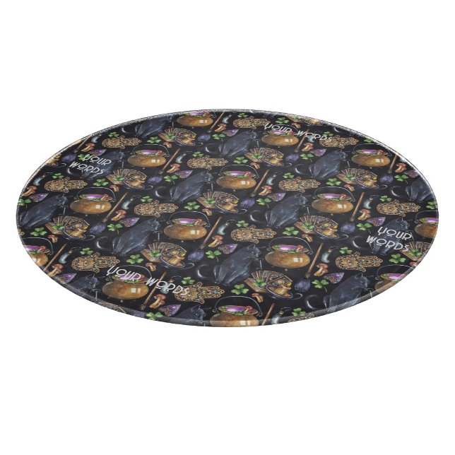 Erstellen Sie Ihre eigene Black Cat Tarot Magie Schneidebrett (Ecke)