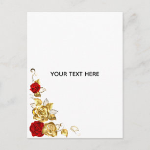 Erstellen Sie Ihre eigene blaue Rose elegant Postkarte