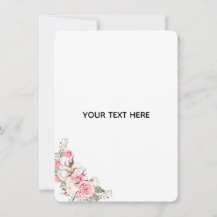 Erstellen Sie Ihre eigene Blumengestaltung Mitteilungskarte