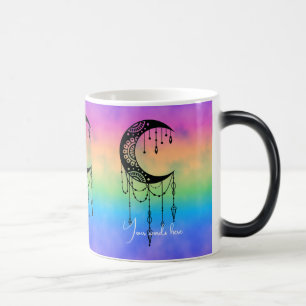 Erstellen Sie Ihre eigene Boho Mandala Moon Silhou Verwandlungstasse