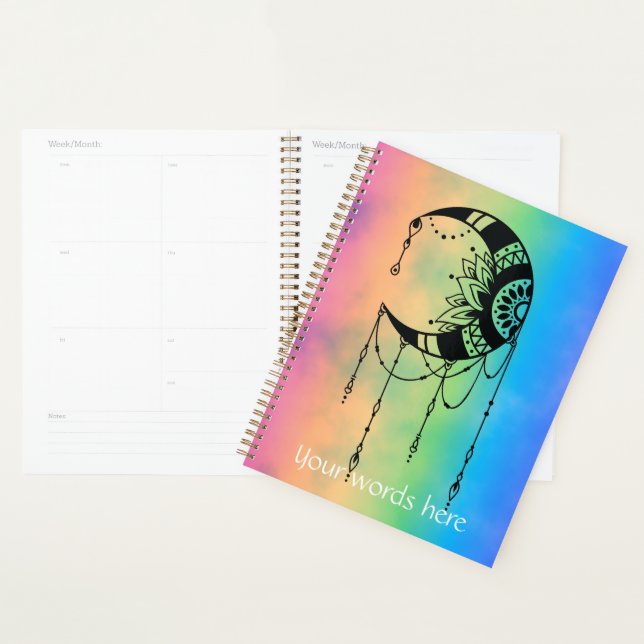 Erstellen Sie Ihre eigene Boho Moon-Silhouette Planer (Anzeige)