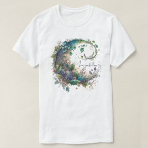 Erstellen Sie Ihre eigene Boho Wildblume Ivy Moon T-Shirt
