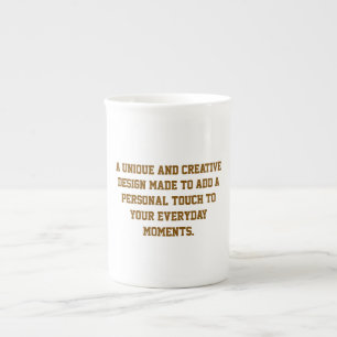 Erstellen Sie Ihre eigene Bone-China-Tasse Prozellantasse