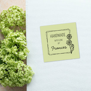 Erstellen Sie Ihre eigene Briefmarke aus handgefer Gummistempel
