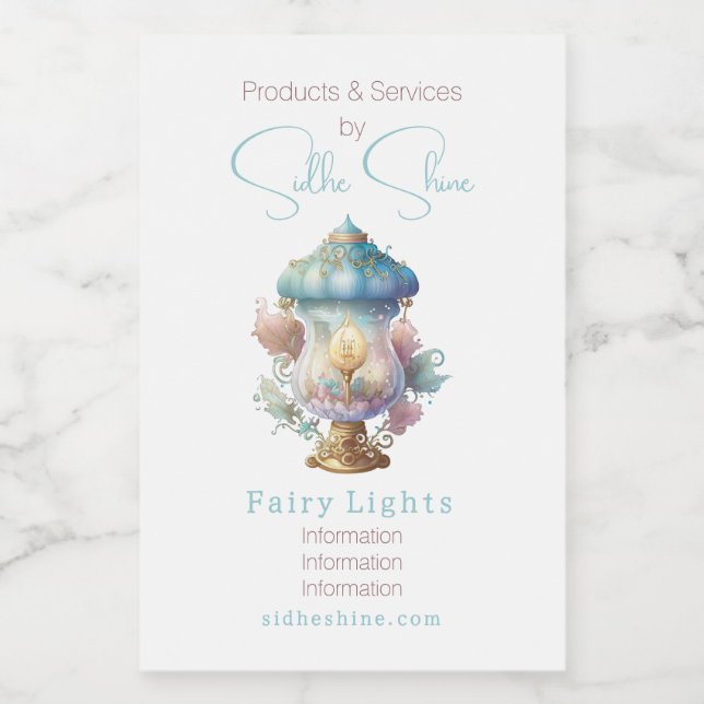 Erstellen Sie Ihre eigene charmante Lampe Weinetikett (Einzelnes Label)