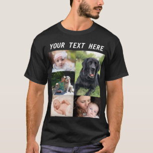Erstellen Sie Ihre eigene Collage Foto-Familie T-Shirt
