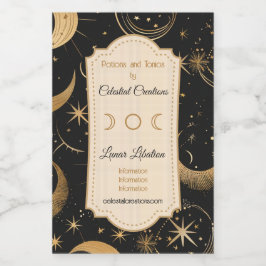 Erstellen Sie Ihre eigene Crescent Moon Celestis Weinetikett