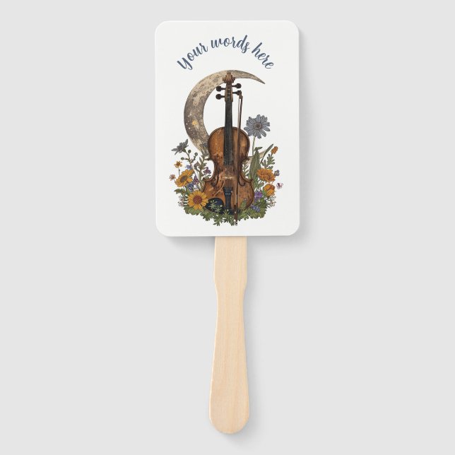 Erstellen Sie Ihre eigene Crescent Moon Serenade a Fächer (Vorderseite)